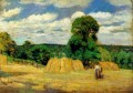 La cosecha en Montfoucault 1876 Camille Pissarro
